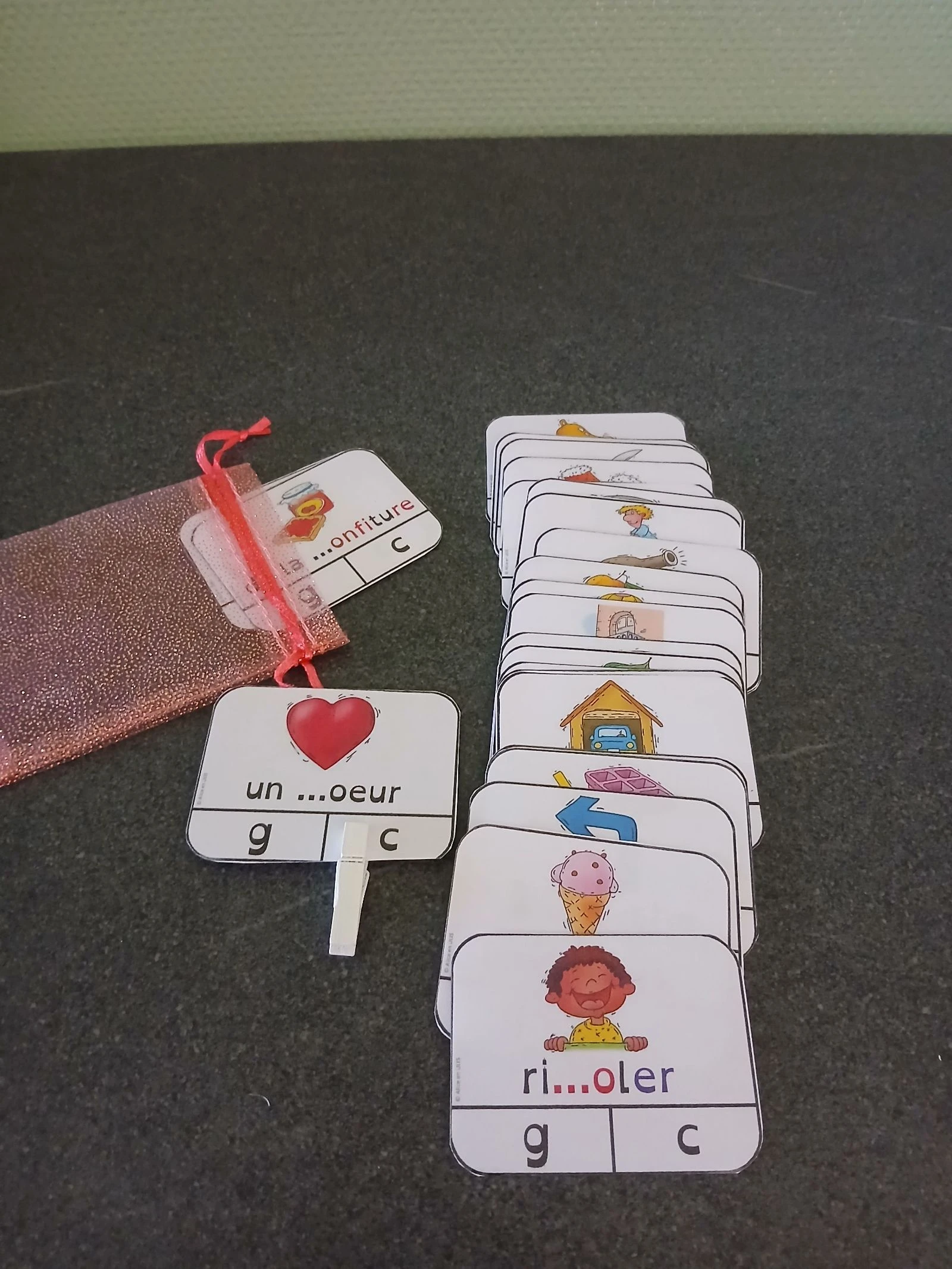 ❤️ Jeu de pinces avec : C / G 🎂